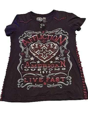 Affliction Short Sleeve Blouse (view 1)