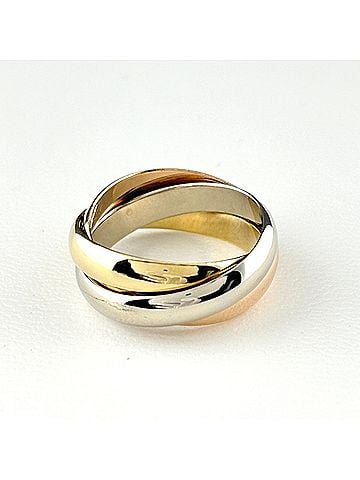 Cartier Cartier Trinity ring in yellow gold (YG), pink (PG), and white (WG). Three-color design. 750 gold. Women's ring. (view 2)