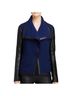 Vince. Bouclé Knit Lambskin Leather Drape Moto Jacket Jacket - photo 1