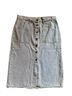 Happily Grey Denim Skirt Size 11 - photo 1
