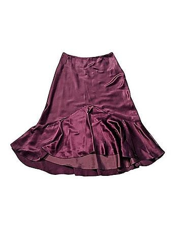 Ralph Lauren Silk Flared Skirt Silk Skirt (view 1)