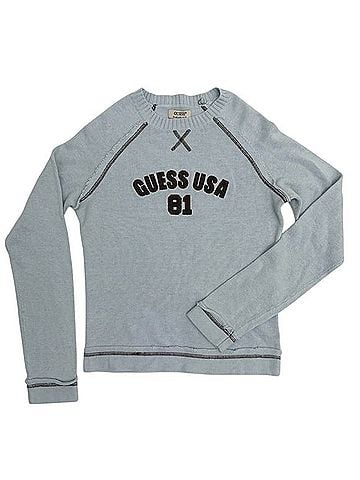 Guess USA Knit Sweater Vintage 81 Graphic Pullover Sweater (view 1)
