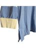 MULTIPLES Color Block Blue White Long Sleeve Top Size M - photo 4