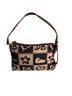 Dooney & Bourke Black Brown Shoulder Bag One size - photo 2
