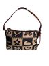 Dooney & Bourke Black Brown Shoulder Bag One size - photo 1