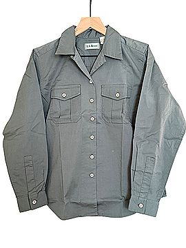 L.L.Bean Stretch Poplin Travel Shirt Long Sleeve Button-Down Shirt (view 1)