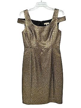 Michael Kors Collection Gold Brocade Dress Cocktail Dress (view 2)