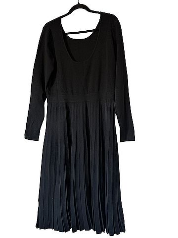Tory Burch Florence Knit Pleaded Casual Dress (view 2)
