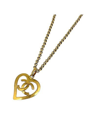 Chanel Chanel necklace, Coco Mark heart, GP gold, for women. (view 1)