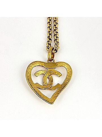 Chanel Chanel necklace, Coco Mark heart, GP gold, for women. (view 2)
