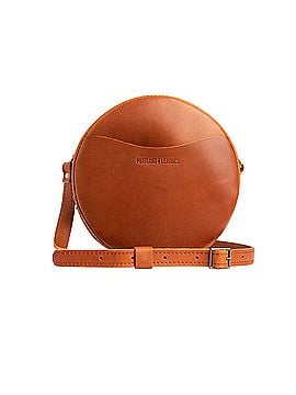 Portland Leather Goods circle crossbody Leather Crossbody Bag (view 1)