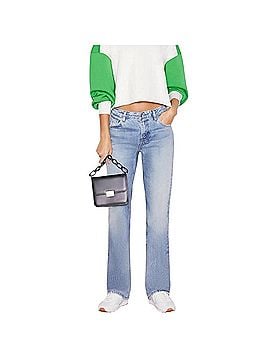 FRAME the Low Boot in Indigo Summit Jeans (view 1)