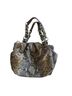 Michael Kors Brown and grey snakeskin silver hardware Leather Hobo - photo 2