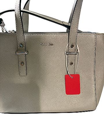 Calvin Klein Leather Tote (view 2)