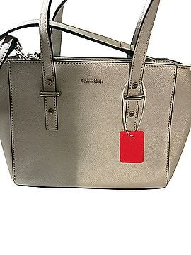 Calvin Klein Leather Tote (view 1)