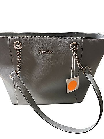Calvin Klein Leather Tote (view 1)