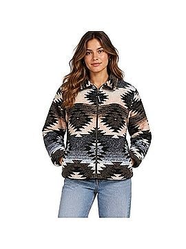 Black Mountain Aztec Fleece Jacket Jacket (view 1)