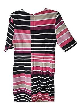 Eliza J Scuba Striped Midi Sheath Dress Casual Dress (view 2)