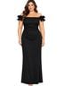 Xscape Solid Black Cocktail Dress Size 20 - photo 1