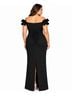 Xscape Solid Black Cocktail Dress Size 20 - photo 8