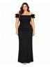 Xscape Solid Black Cocktail Dress Size 20 - photo 7
