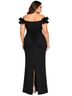 Xscape Solid Black Cocktail Dress Size 20 - photo 2