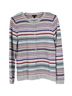 Talbots Stripes Multi Color Red Gray Cardigan Size M - photo 1