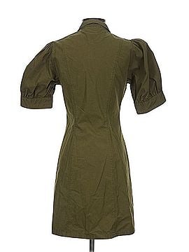 The Kooples Olive Button-Front Utility Shirt Dress Casual Dress (view 2)