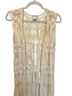 Paris Hues 100% Polyester Solid Ivory Vest Size L - photo 2
