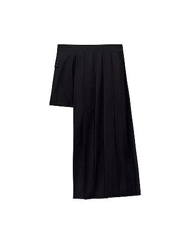 Zara asymmetric pleated skirt Skort (view 2)