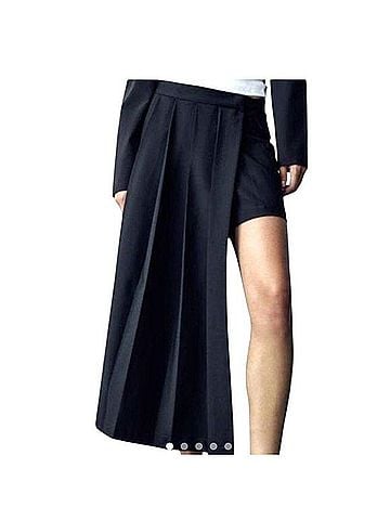 Zara asymmetric pleated skirt Skort (view 1)