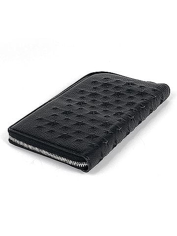 Jimmy Choo Jimmy Choo long wallet, star studs, leather, black, women's. (view 2)