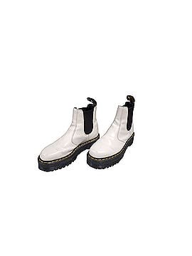 Dr. Martens Quad white leather chelsea Boots (view 1)