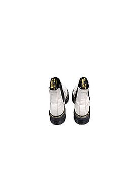 Dr. Martens Quad white leather chelsea Boots (view 2)