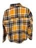 No Boundaries 100% Polyester Plaid Multi Color Black Yellow White Button-Down Shirt Size S - photo 2