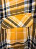 No Boundaries 100% Polyester Plaid Multi Color Black Yellow White Button-Down Shirt Size S - photo 5