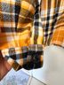 No Boundaries 100% Polyester Plaid Multi Color Black Yellow White Button-Down Shirt Size S - photo 7