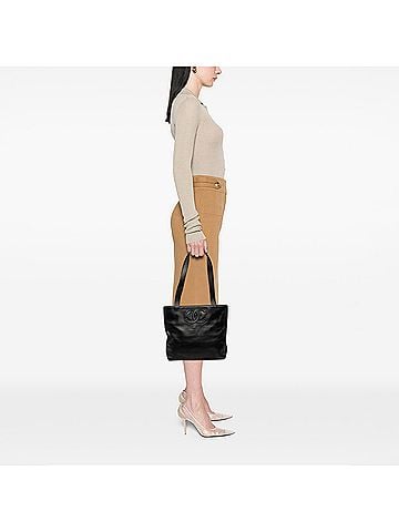 Chanel CC Lambskin Shopping Tote (view 2)