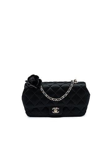 Chanel Mini CC Quilted Satin Camellia Flap (view 1)