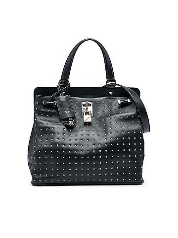 Valentino Medium Calfskin Rockstud Joylock Satchel (view 1)