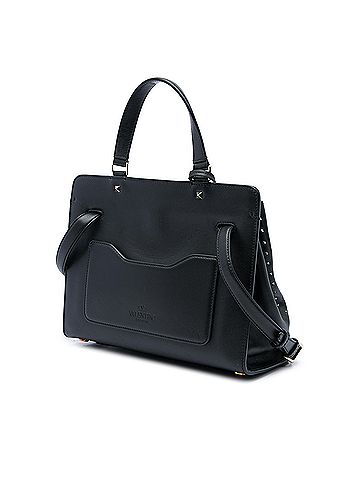 Valentino Medium Calfskin Rockstud Joylock Satchel (view 2)
