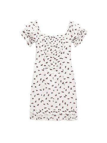 Zara Cherry Embroidered Off-Shoulder Dress Casual Dress (view 2)