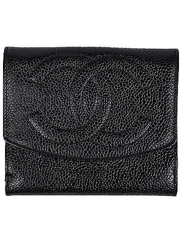 Chanel Chanel CHANEL Bi-fold wallet Coco Mark Caviar leather Black Women's (view 1)