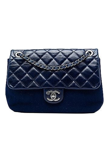 Chanel CC Quilted Lambskin and Wool Crossbody (view 1)