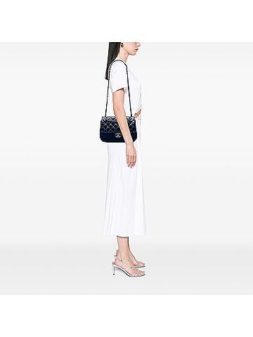 Chanel CC Quilted Lambskin and Wool Crossbody (view 2)