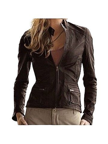 Rezrekshn by Esther Chen Esther Chen Leather Jacket Jacket (view 1)