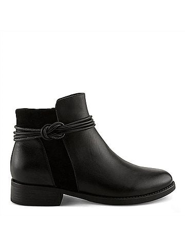 Spring Step Women's Ornela Leather Boots in Black (view 1)