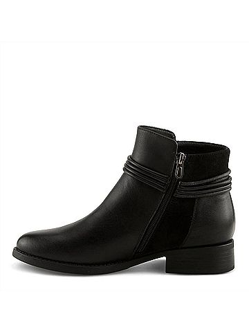 Spring Step Women's Ornela Leather Boots in Black (view 2)