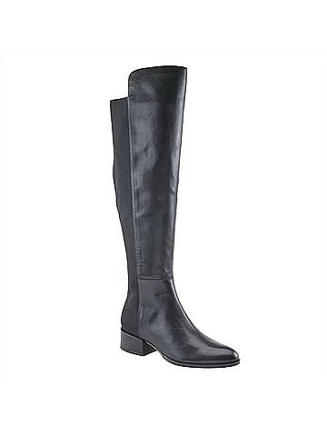 Spring Step Women's Rider Over-The-Knee Soft Leather Boot in Black (view 1)