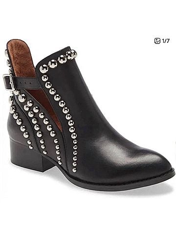 Jeffrey Campbell Women's Rylance Studded Bootie in Black (view 1)